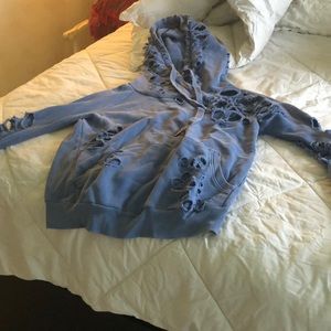 NSF Lisse Destroyed Pullover Hoodie